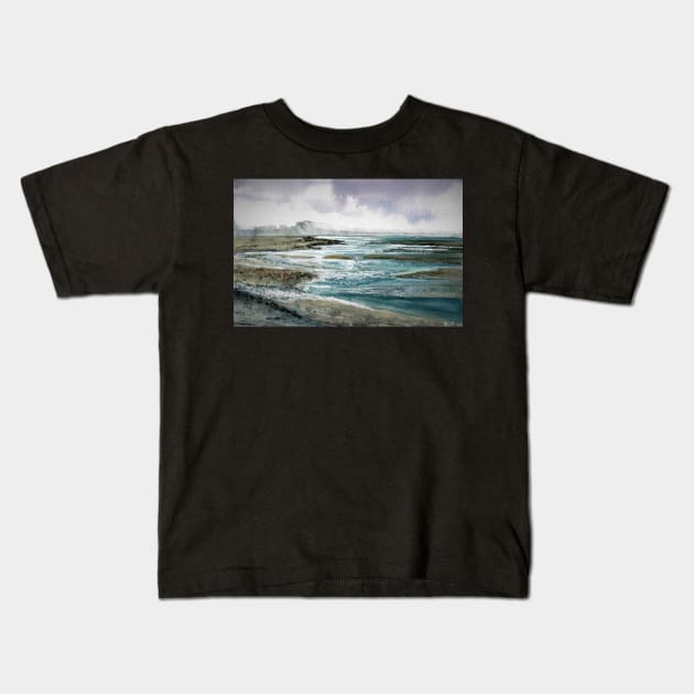 Snettisham Beach - North Norfolk Kids T-Shirt by bobpetcher